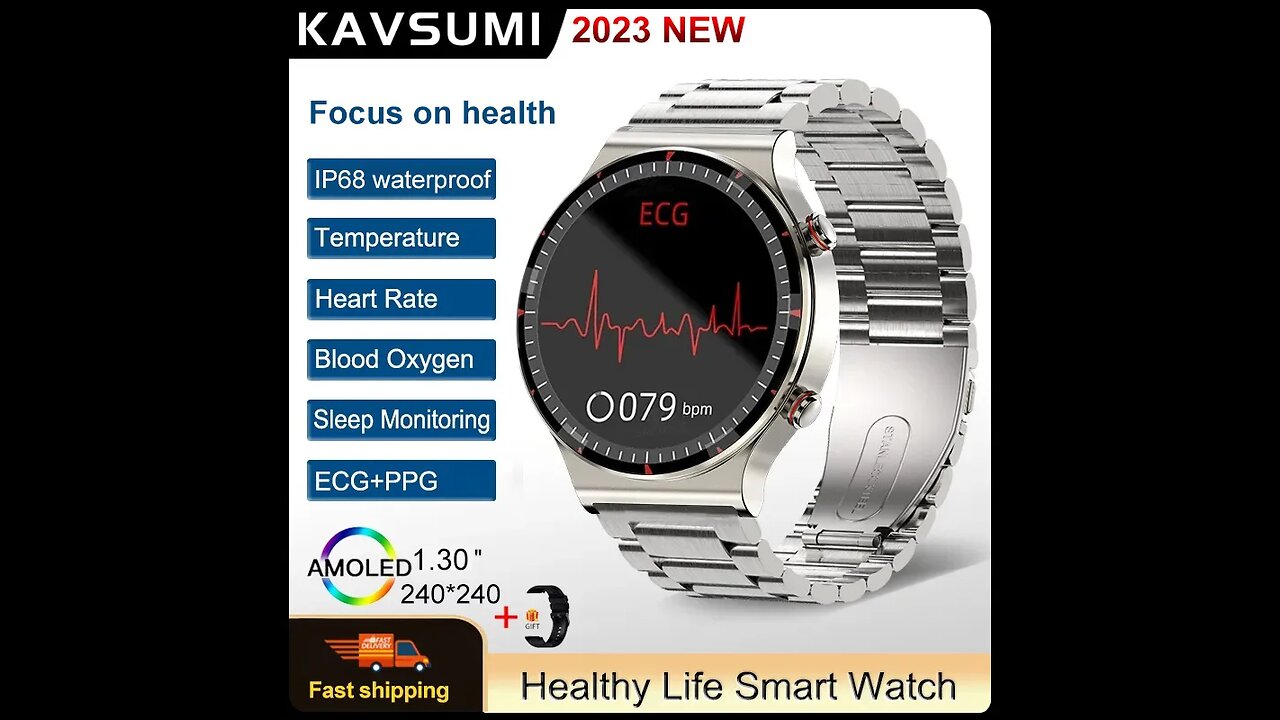 Healthy Blood Oxygen Smart Watch Men