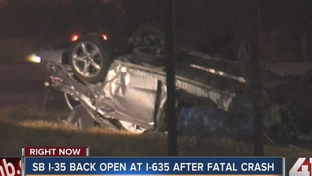 I-35 re-opened at I-635 after fatal crash