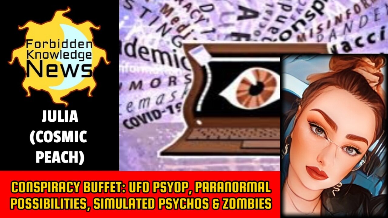 Conspiracy Buffet: UFO Psyop, Paranormal Possibilities, Simulated Psychos | Julia(Cosmic Peach)