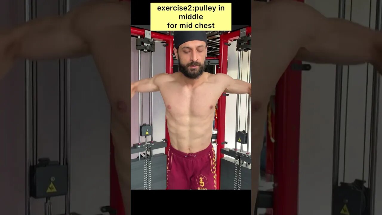 CHEST WORKOUT USING CABLE #shorts #youtubeshorts