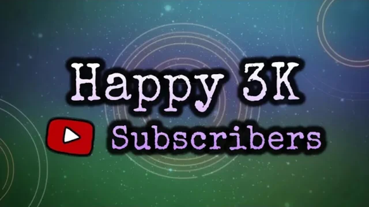 GIVEAWAY ALERT! Happy 3K YouTube Subscribers!!!