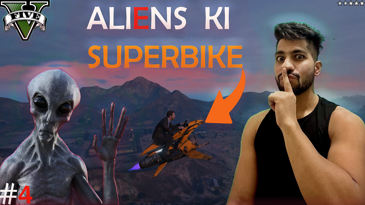 STEALING 1MILLION ALIEN SUPERBIKE | #gtav | #4