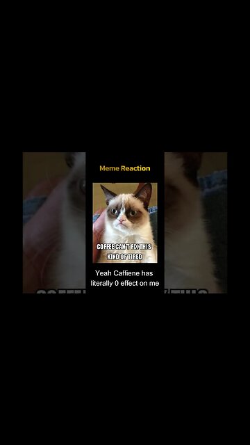 Caffeine doesn't work on me - Meme Reaction 23 #shorts #gamingmemes