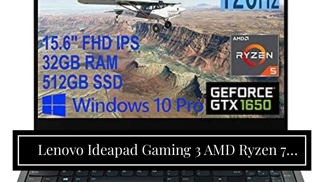 Lenovo Ideapad Gaming 3 AMD Ryzen 7 5800H 15.6" FHD IPS Gaming Laptop (16GB512GB SSDWindows 1...