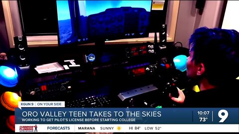 Oro Valley teen works to get pilots license before college