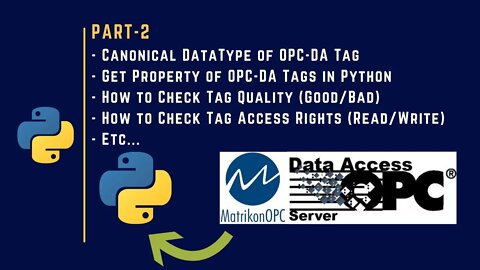 002 | Getting OPC-DA Tag Properties | Canonical DataType | OpenOPC | OPC DA |