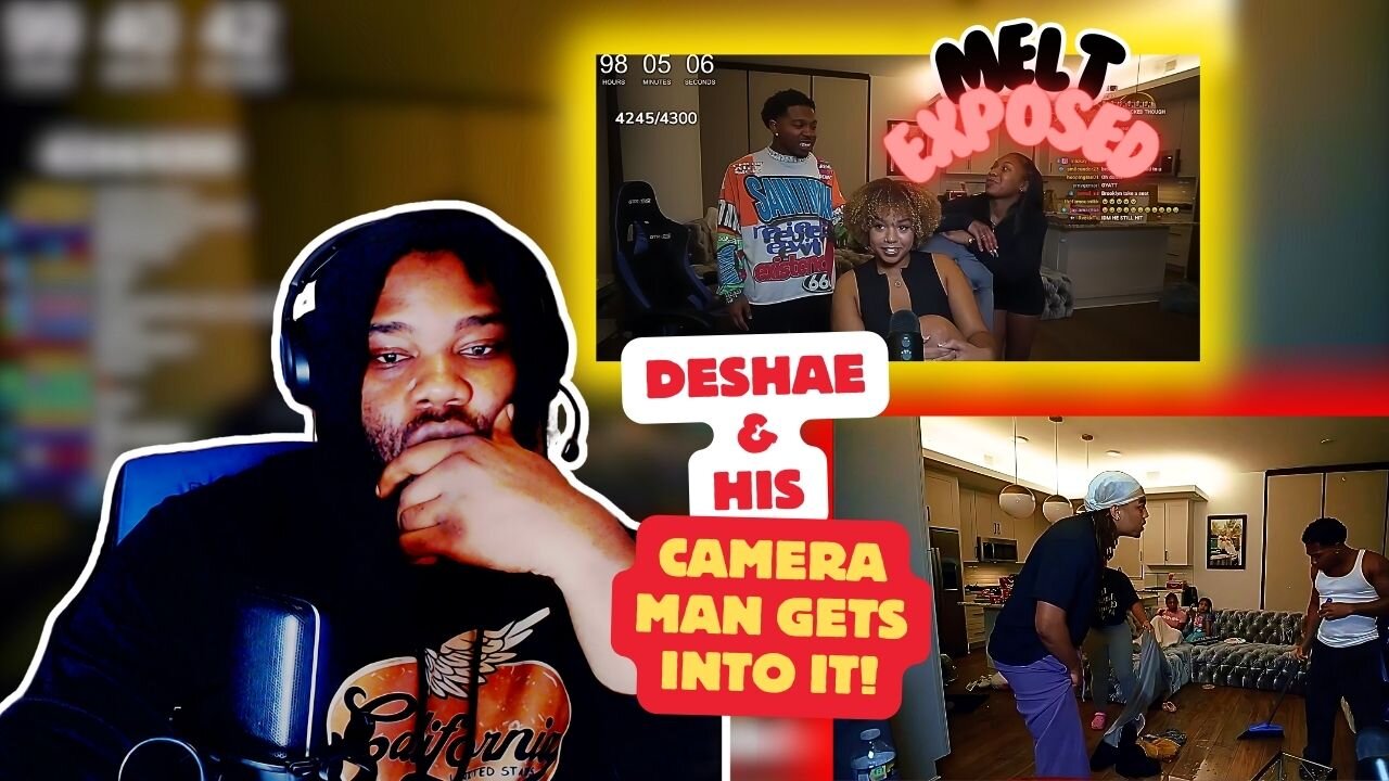 MeltIsLive EXPOSED W/ Brooklyn Frost Watching LIVE & Deshae Frost's CRAZY Altercation with Cameraman