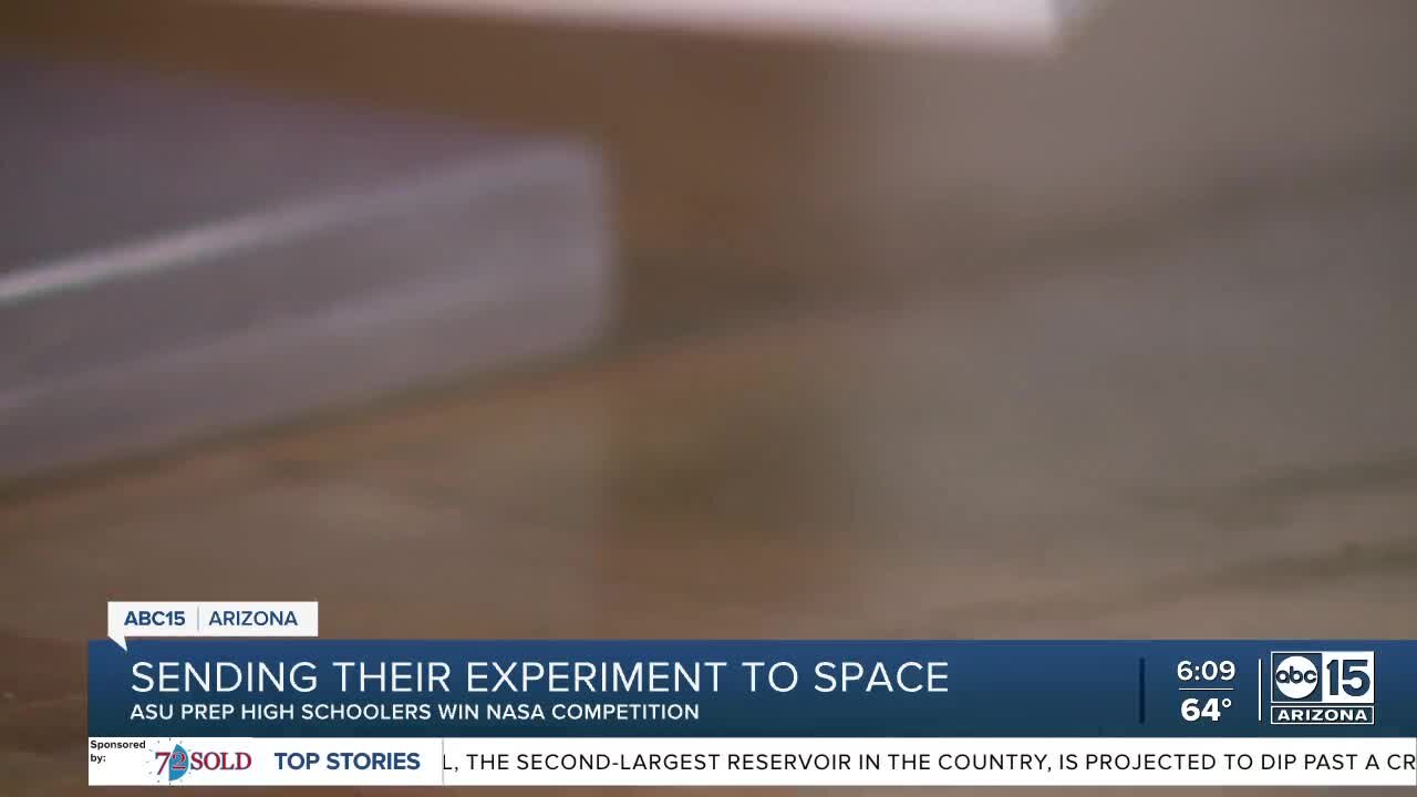 Valley high schoolers picked to send science experiment to space