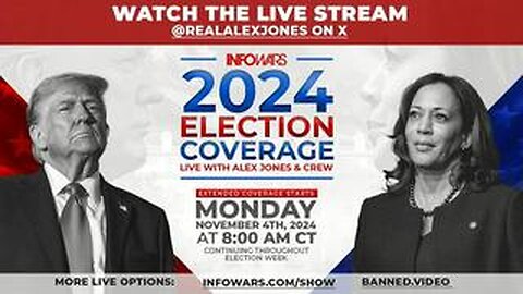 ELECTION NIGHT 2024: Alex Jones & Special Guests Deliver POWERFUL Analysis Trump Is President-Elect!