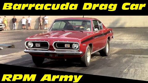 Plymouth Barracuda Drag Racing at National Trails