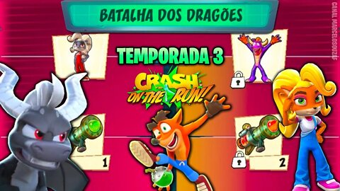 Passe da Temporada 3 do Crash On The Run | Batalha dos Dragões