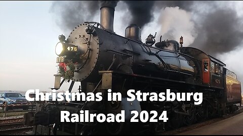 Christmas time in Strasburg Railroad 2024 with #475 and #89