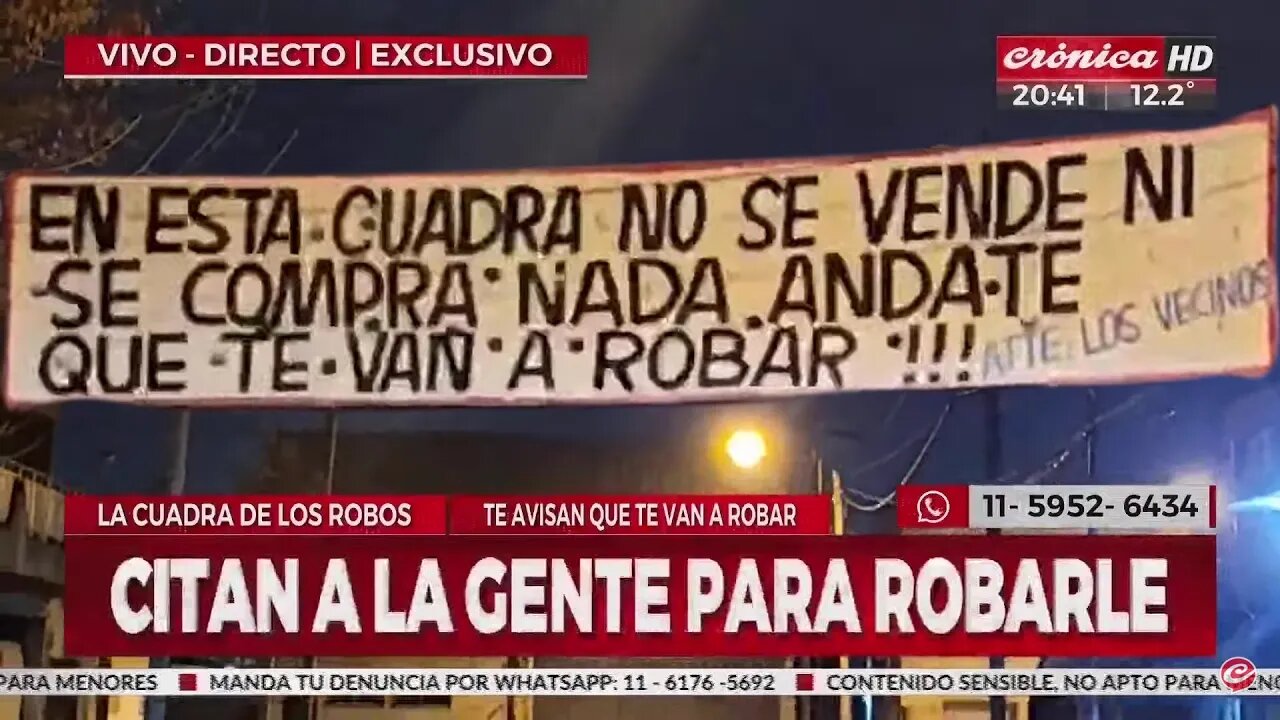 Así de peligroso es mi barrio....