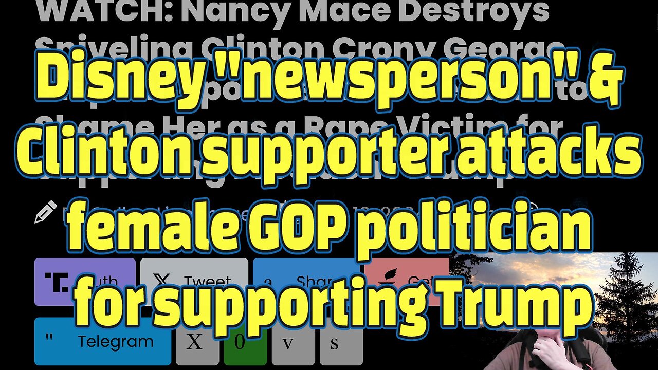 Disney "newsperson" & Clinton supporter attacks female GOP politician for supporting Trump-#468