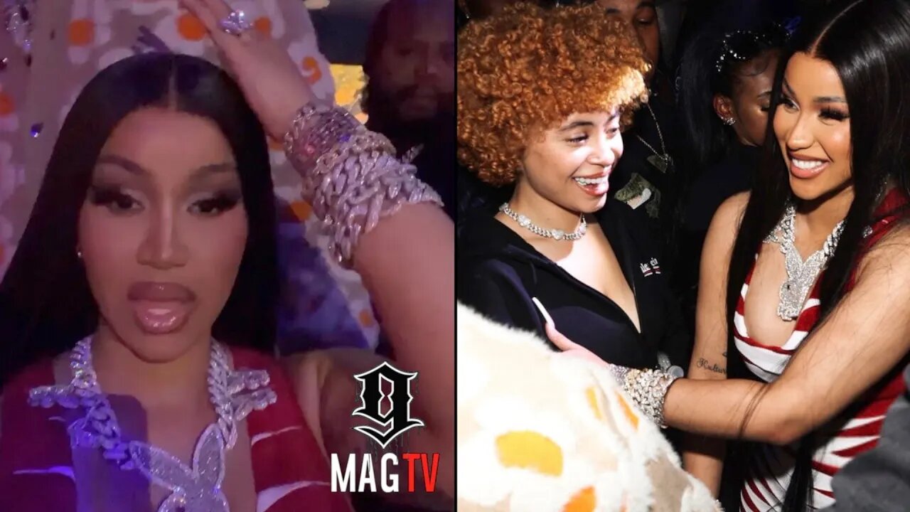 Cardi B Invites Ice Spice To Her Section In NY Club! 😘