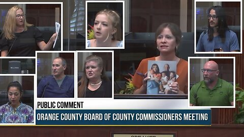Vaccine injury testimony presented to orange county mayor & commissioners 11/15/22