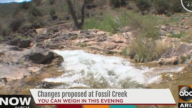 Changes considered at Fossil Creek