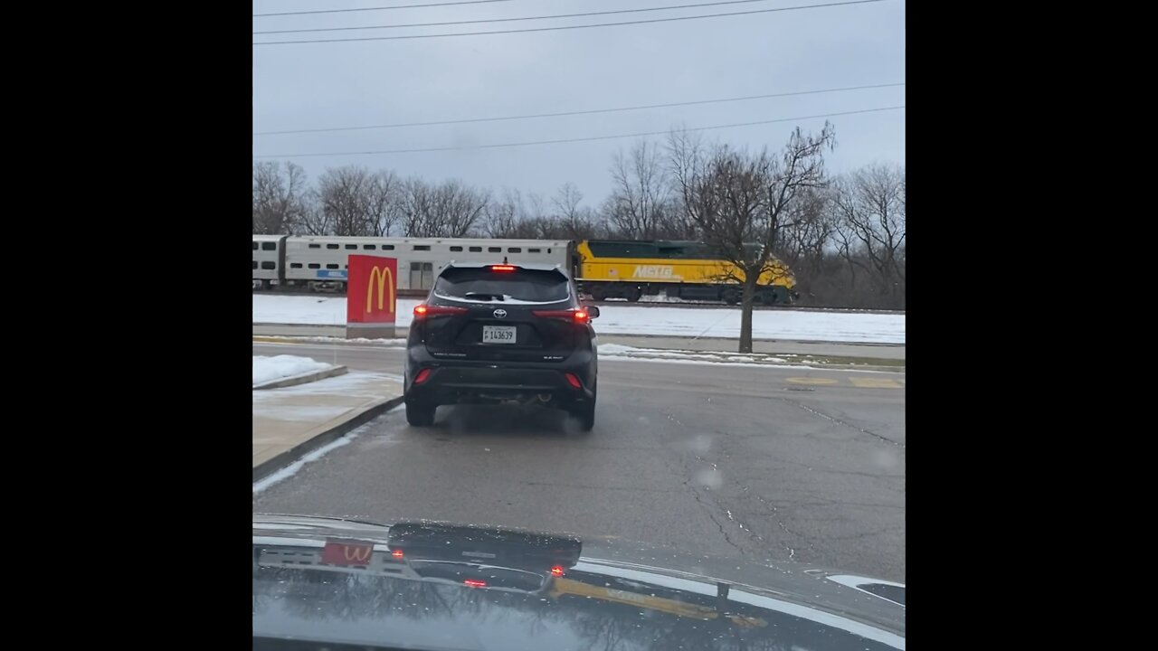 Metra C&NW Heritage Unit in Fox River Grove