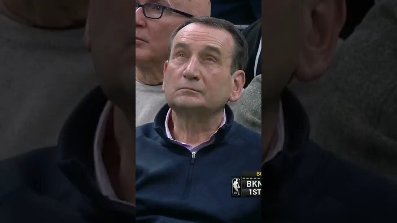 Coach K watching the Nets & Celtics #shorts