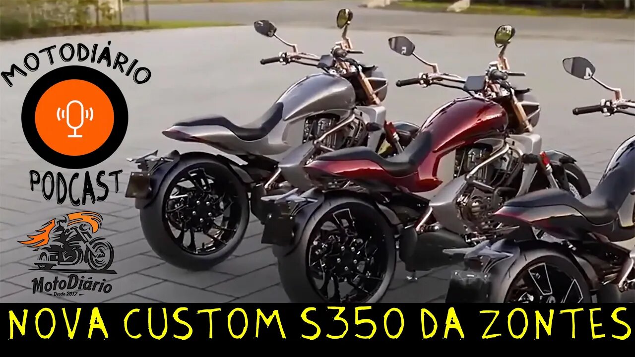 Já ouviu falar na NOVA CUSTOM S350 da ZONTES?