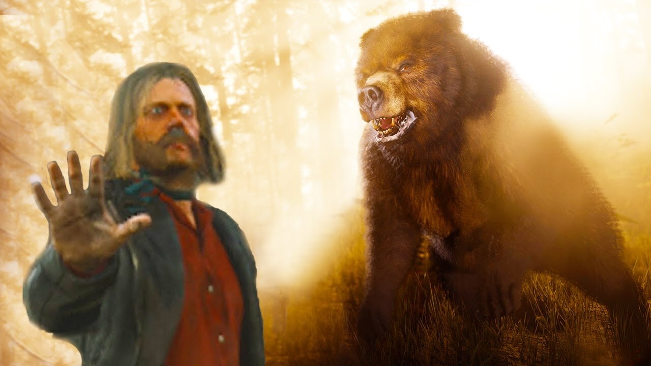 Micah vs Bear | Funny moments in Red dead redemption 2