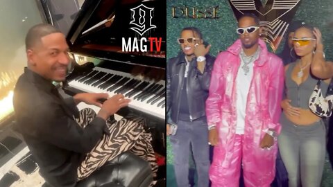 Stevie J Blessed The Keys At London On Da Track's 31st B-Day Dinner! 🎹