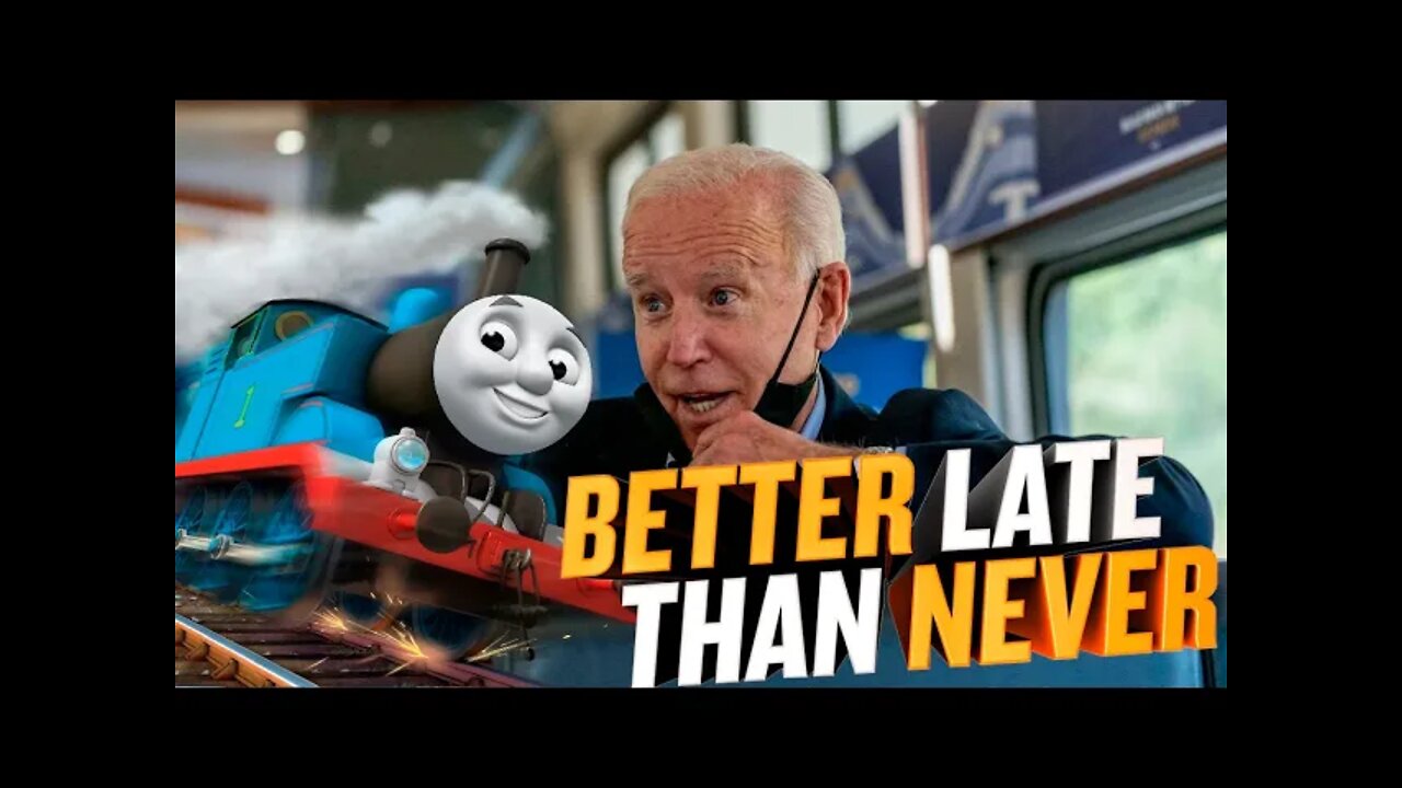 Joe Biden Speaks In Front Of Trains | What Could Go Wrong Here?