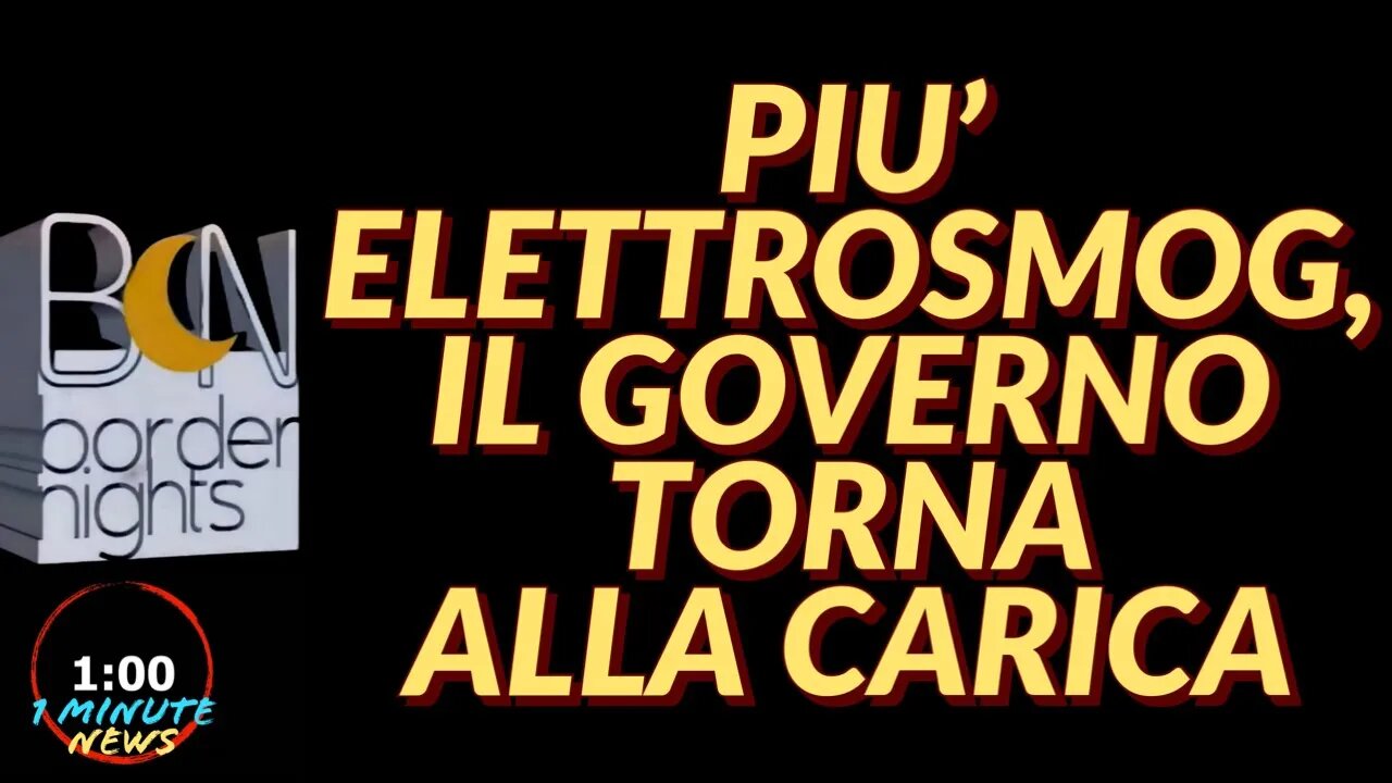 PIU' ELETTROSMOG, IL GOVERNO TORNA ALLA CARICA - 1 Minute News