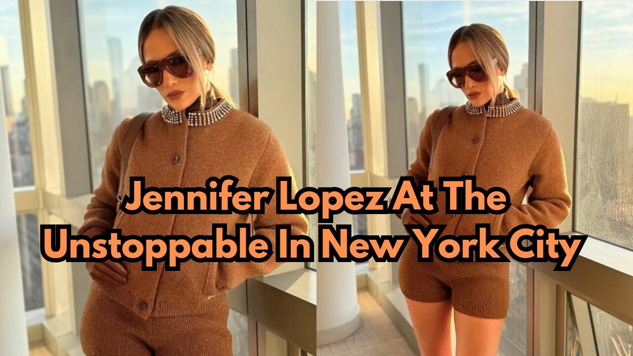 Jennifer Lopez At The Unstoppable In New York City