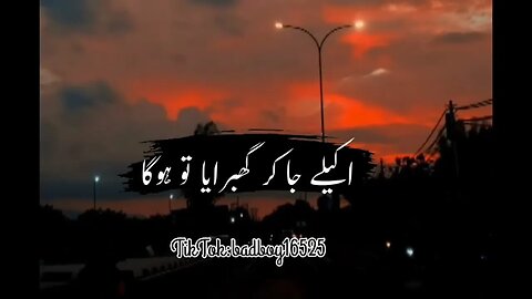 bichar ke humse pachtaya to hoga | status | video | shayari video | poetry video| Hindi status | sad