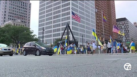 Detroit supports Ukraine as country marks Independence Day, 6 months since invasion