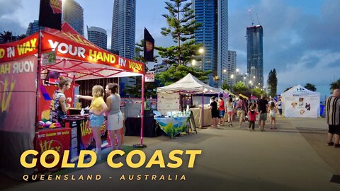 Beach Markets in Gold Coast at Surfers Paradise Beach || QLD || Australia