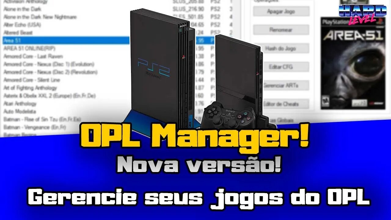 OPL Manager 21.7 - Nova versão! Baixe capas e gerencie os jogos do OPL para PS2 facilmente!