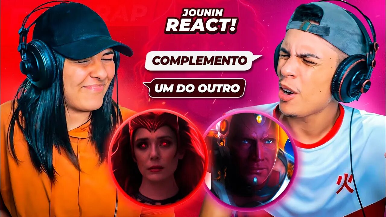 2 EM 1 | Rap da Wanda & Rap do Visão (WandaVision) | [React Rap Nerd] 🔥