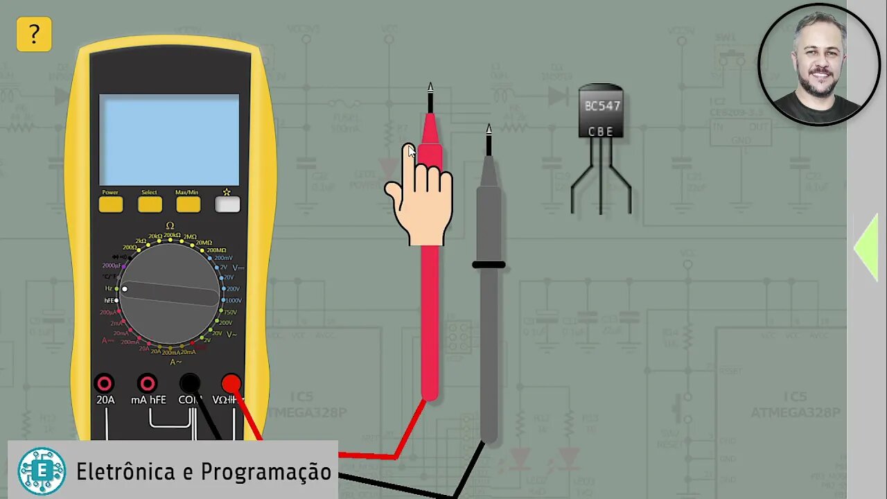 Como testar um transistor NPN?