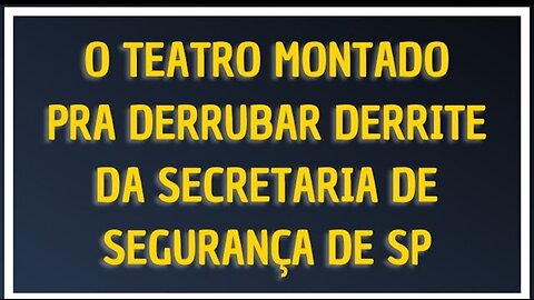 BATE PAPO - O TEATRO PRA DERRUBAR DERRITE