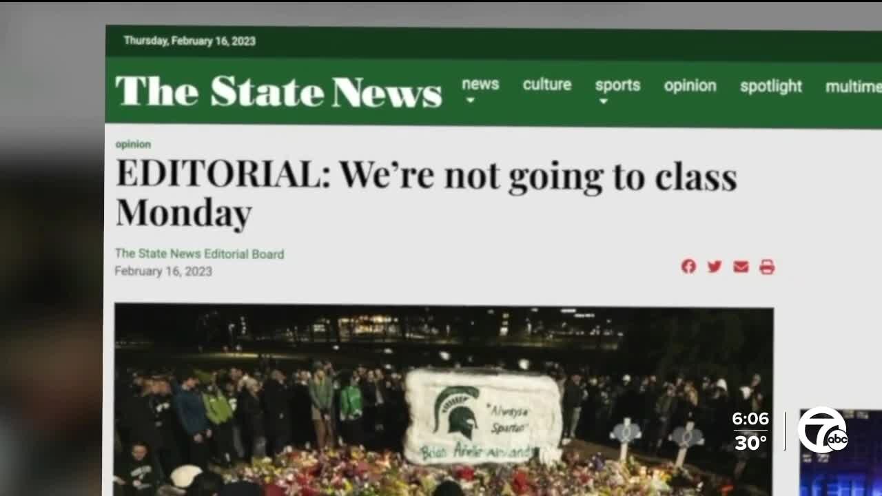 MSU community debates return to class in wake of campus shooting