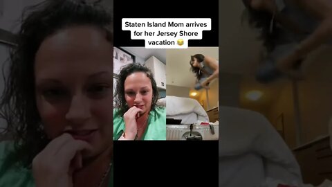 Staten Island Mom arrives for her Jersey Shore Vacation! try not to laugh!