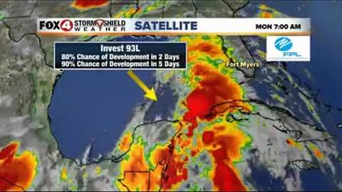 TROPICS UPDATE: Invest 93L entering the southern Gulf