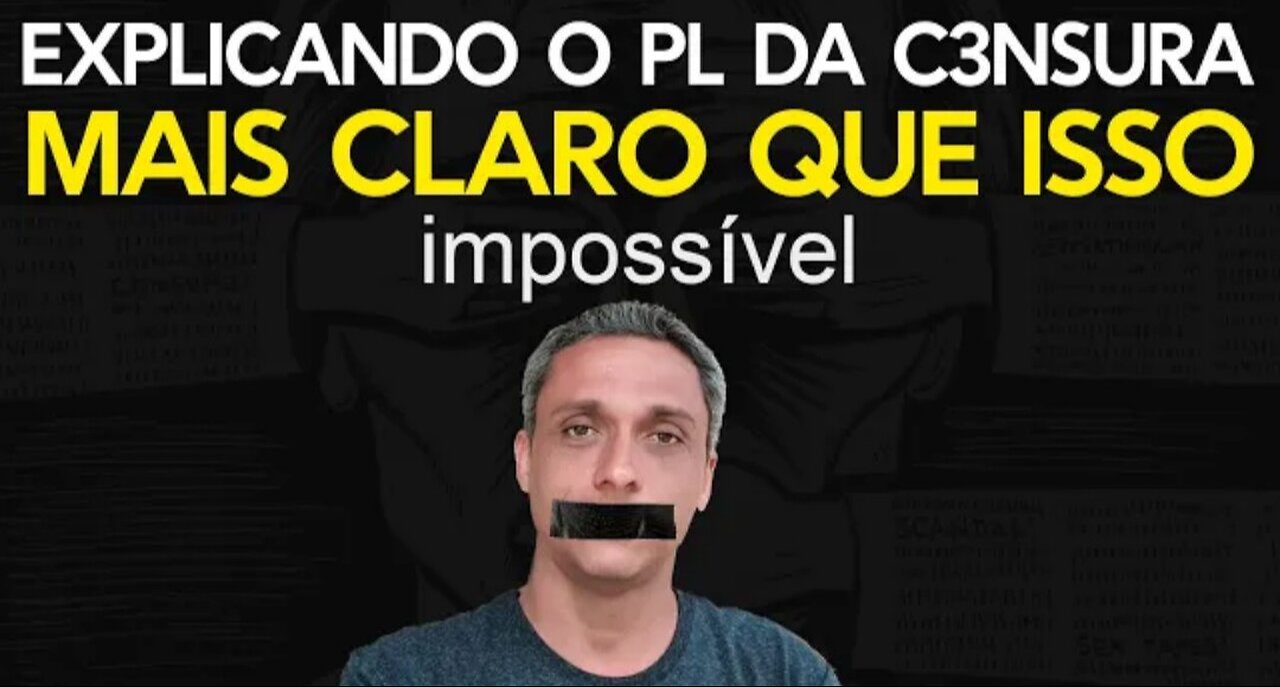 All that was left was to draw what is behind the censorship bill - Clearer than that is impossible