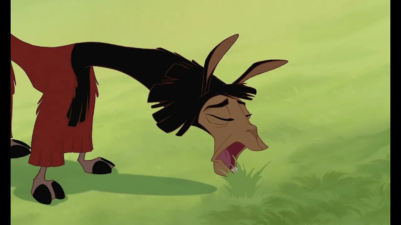 Kuzco Eats Some Grass | The Emperor's New Groove