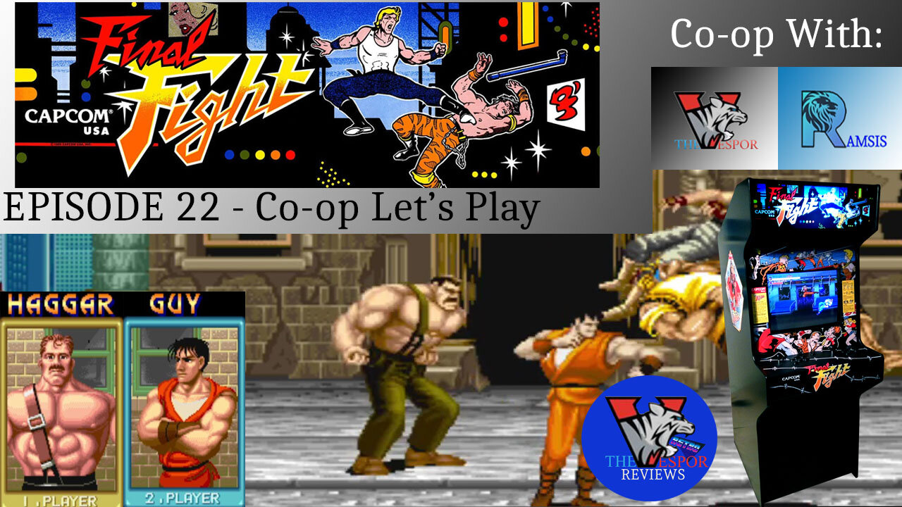 Retro Arcade Gameplay | Final Fight - Arcade Let's Play - Haggar and Guy | Co-Op | Commentary