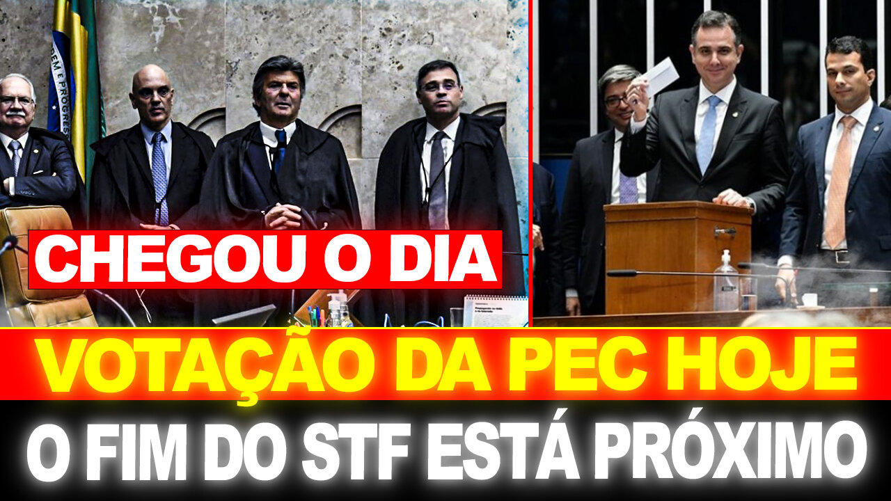 URGENTE !! É HOJE ! SENADO VOTA PEC CONTRA STF... REVIRAVOLTA TOTAL NO BRASIL !!