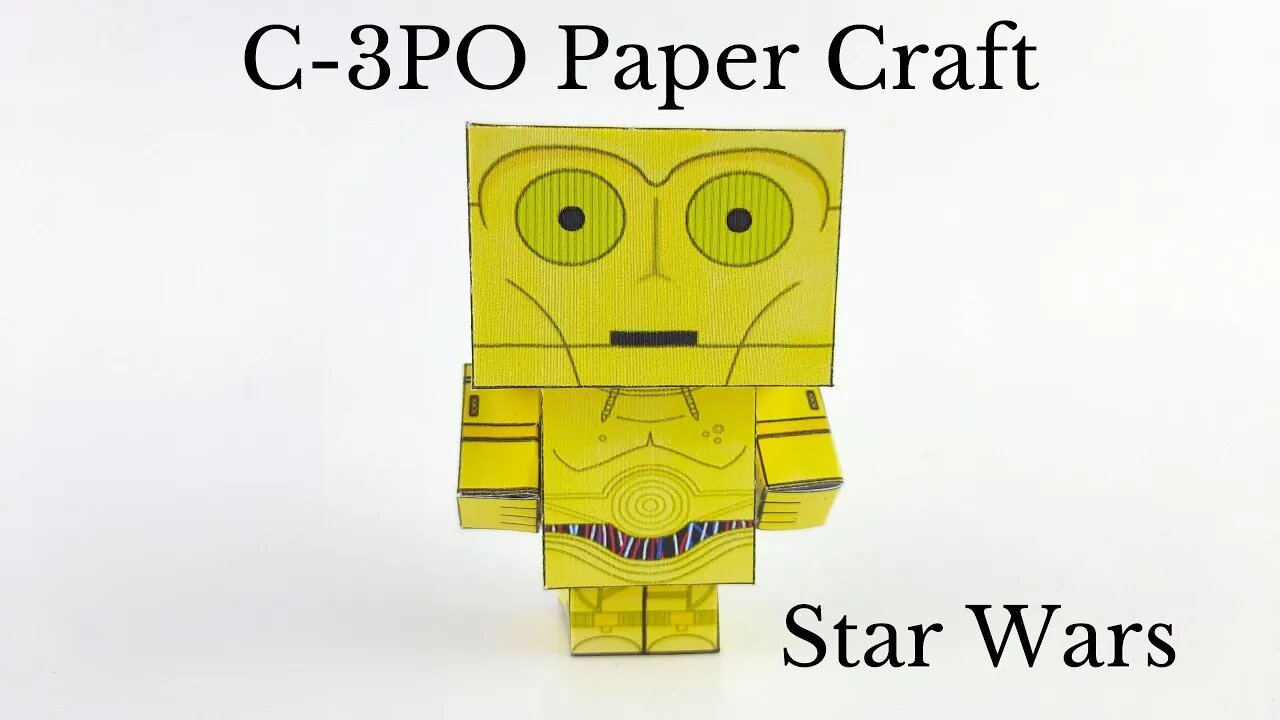 How To Create Origami C-3PO (Star Wars) - DIY Easy Paper Crafts