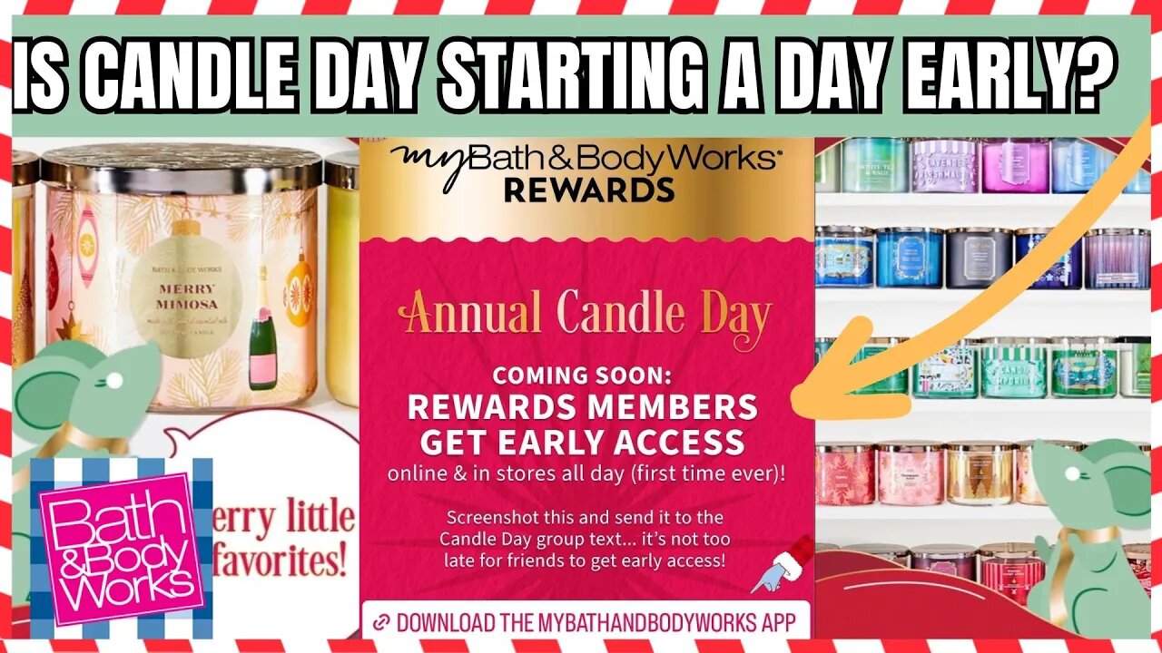 Bath & Body Works | IS CANDLE DAY STARTING A DAY EARLY? Candle Day New Details #bathandbodyworks