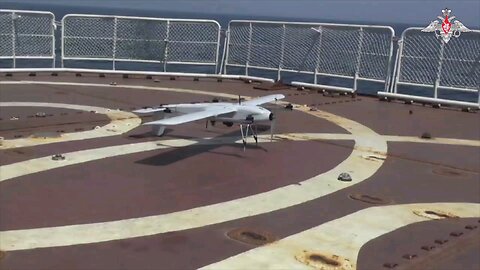 The Pacific Fleet demonstrated an experimental drone capable of taking off and landing on a ship's
