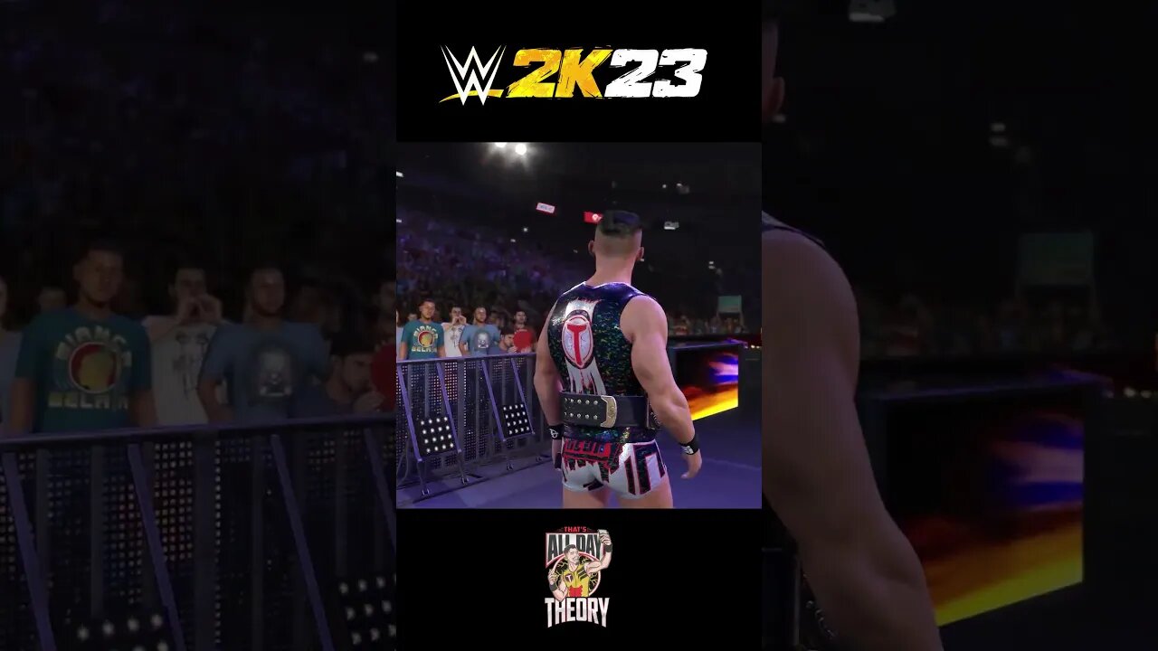 "Defying Reality: Austin Theory's Dazzling WWE 2K23 Entrance!"