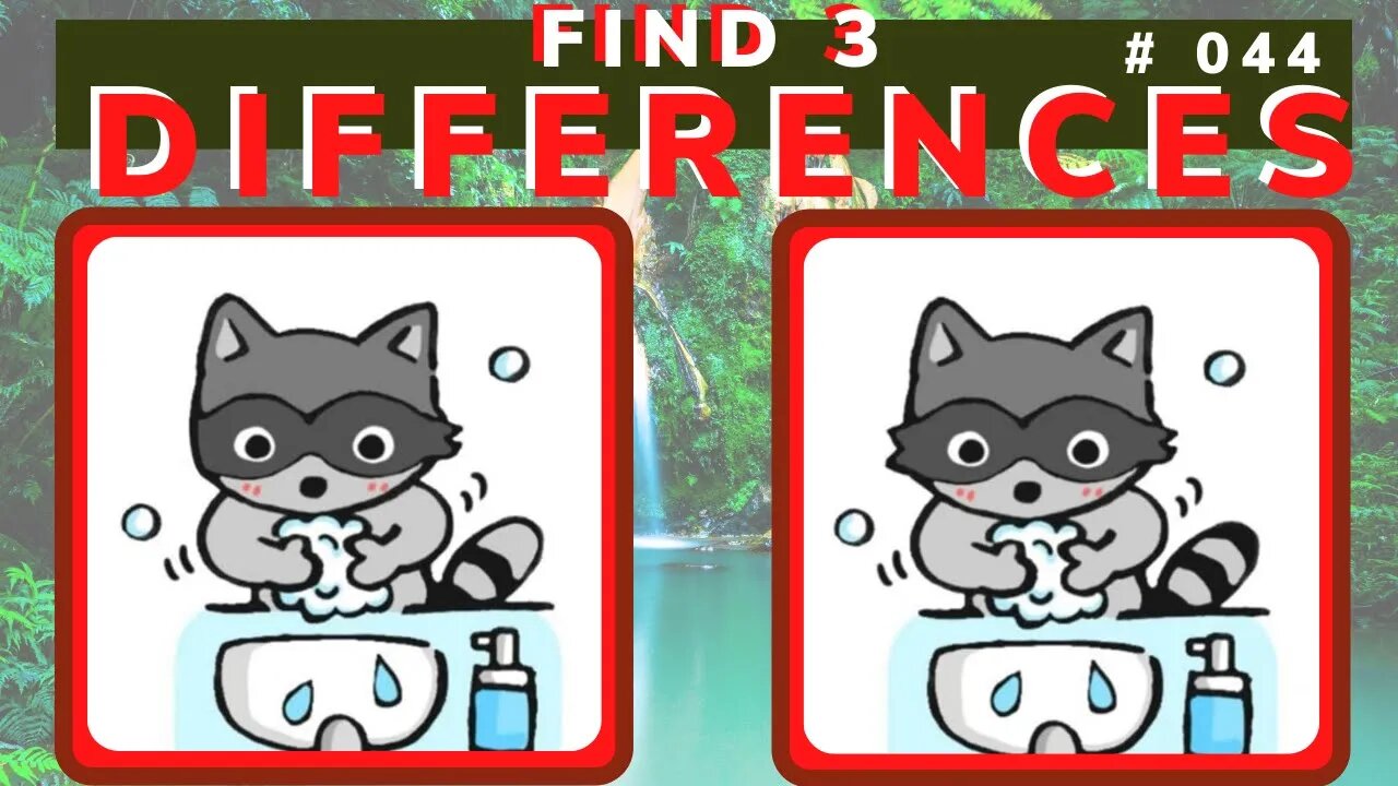 FIND THE THREE DIFFERENCES | CHALLENGE # 044 | EXERCISE YOUR MEMORY