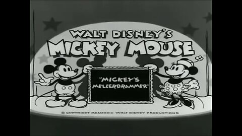 "Mickey's Mellerdrammer" (1933 Original Black & White Cartoon)