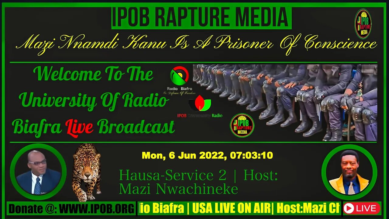Welcome To The University Of Radio Biafra | Hausa-Service 2 | Host: Mazi Nwachineke | JUN 5, 2022